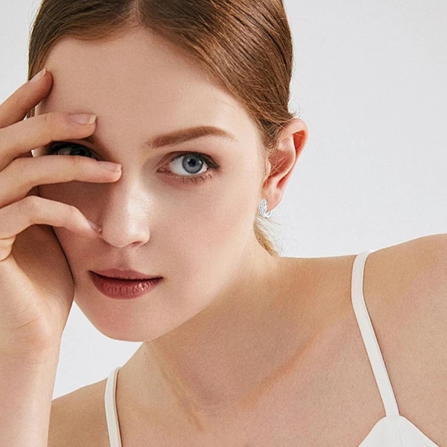 Celtic Knot Hoop Earrings for Women Sterling Silver Heart Small Huggie Earring Good Luck Irish Jewelry Gifts - Image 4