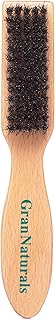 GranNaturals Barber Brush for Fades and Clipper Brush Cleaning - Boar Bristle Salon & Barber Accessory for Fades, Cut Hai...