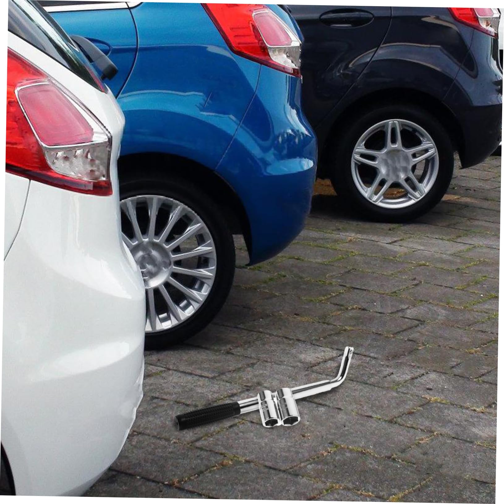Cabilock Chiave Cricchetto per Rimozione Pneumatici Manovella per Cric Auto Accessorio Leggero e Compatto per Martinetti da Pavimento e Kit di Emergenza