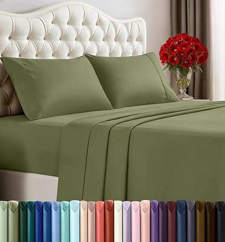 Utopia Bedding Full Sheet Set – 4 Piece Bed Sheets for Full Size Bed, Soft and Breathable Microfiber, Includes 1 Fitted Sheet, 1 Flat Sheet and 2