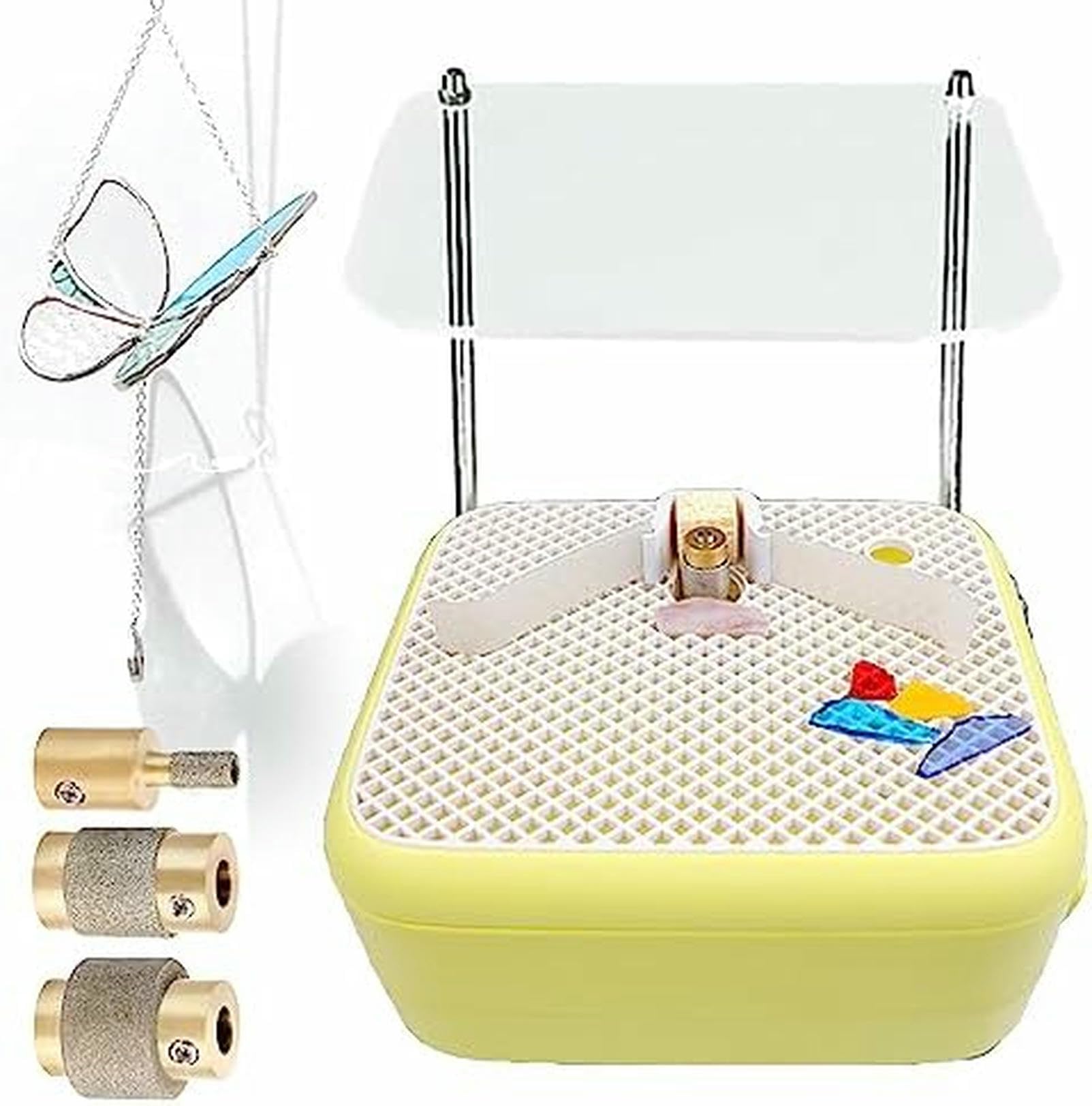 Broyeur de verre automatique pour vitraux bricolage avec broyeurs et lits de doigts
