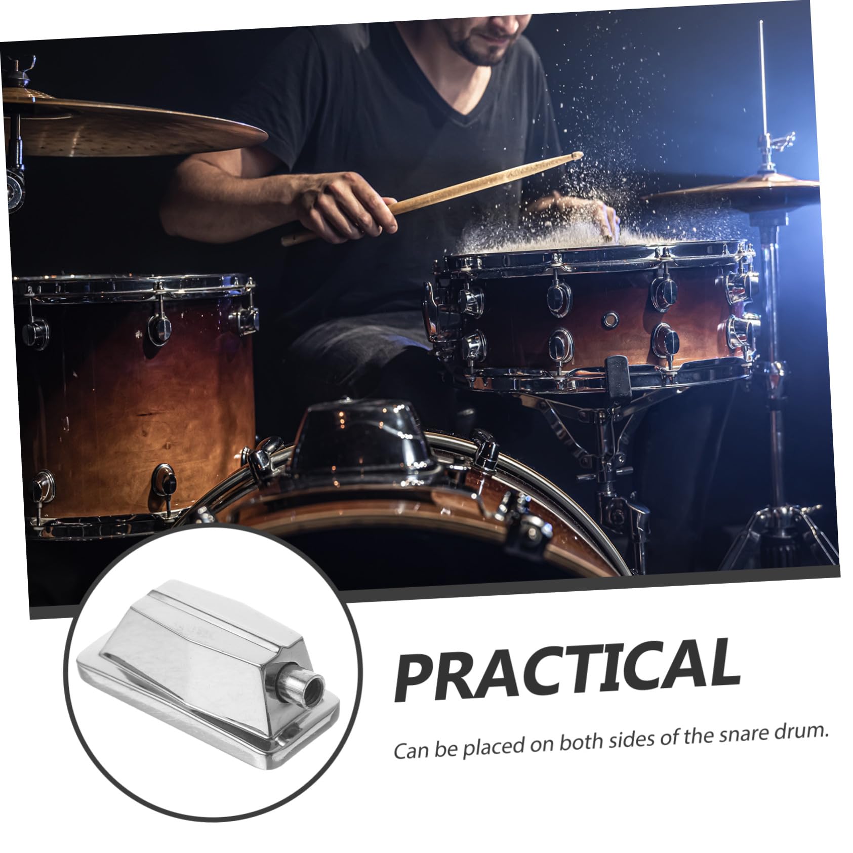 Toyvian Set di 5 Accessori Batteria Acustica in Metallo Argento, Accessori Batteria Acustica per Jazz Drum Ganci e Drum Lug Resistenti per Riparazioni Durature