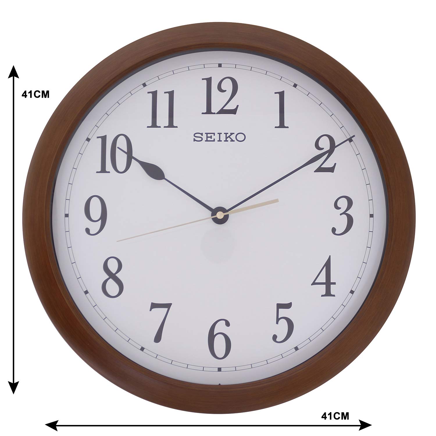SEIKO Abstract Mixed Material Wall Clock (41 cm x 41 cm x 5 cm