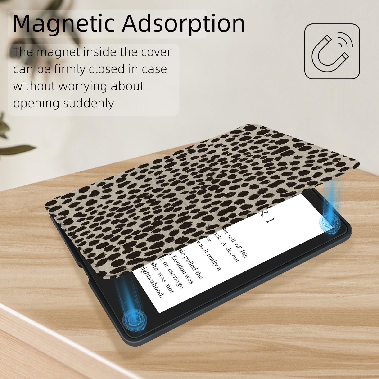 MOROCK Kindle Paperwhite 11 - Funda para Kindle (versión 2021, Modelo NO.M2L3EK), se Adapta a Amazon Kindle Paperwhite Signature Edition de 6,8 Pulgadas, Funda Ligera de Piel sintética, Estampado de
