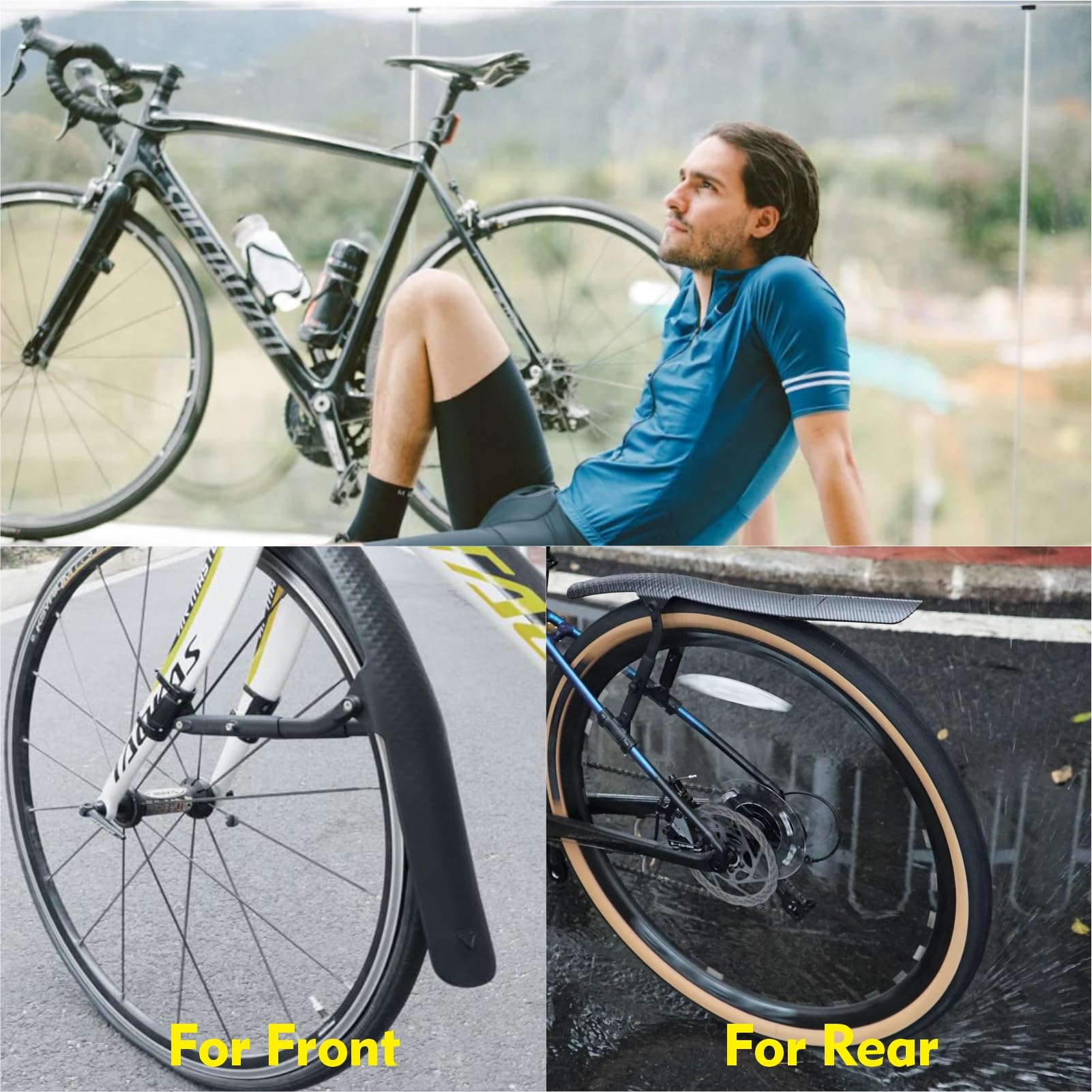 Snapklik.com : VUNDO Road Bike Fenders- Quick Release Lightweight Road ...