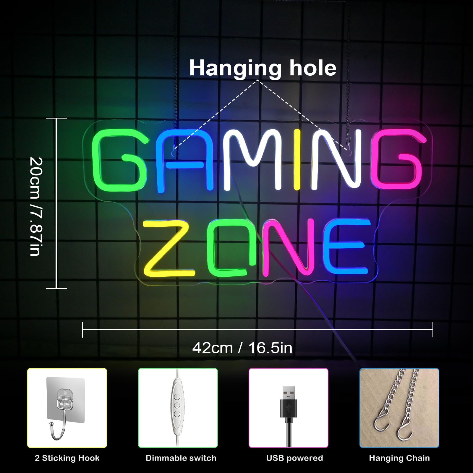 ineonlife Game Zome neonowa tabliczka