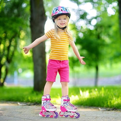 Miniatura 7 de Nattork Patines en Línea para Niñas y Niños, 4 Tallas Ajustables Patines Butterfly Blades con Todas las Ruedas Iluminadas - Regalo de Cumpleaños