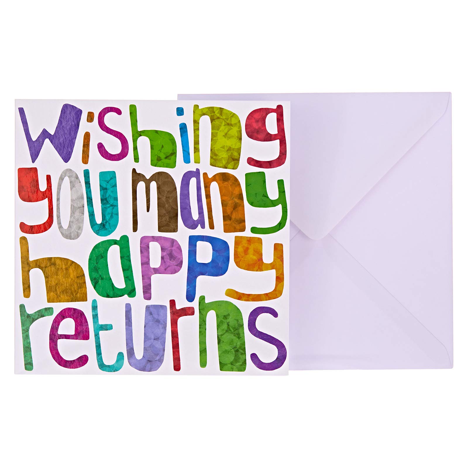 J&G Greeting Cards Wishing You Many Happy Returns Card - Multi Color