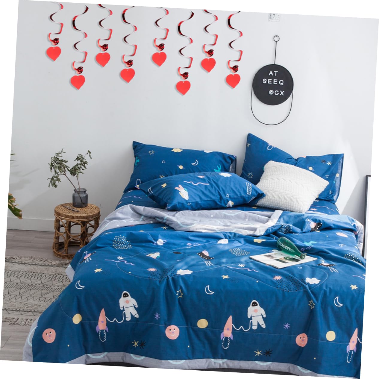 Cabilock 3 Sätze Teiliges Valentinstag Herz Dekorationsset Spiral Girlanden Für Romantische Feiern Hängende Herz Accessoires Für Wände Türen Und Decken Für Valentinstag Und Stück * 3