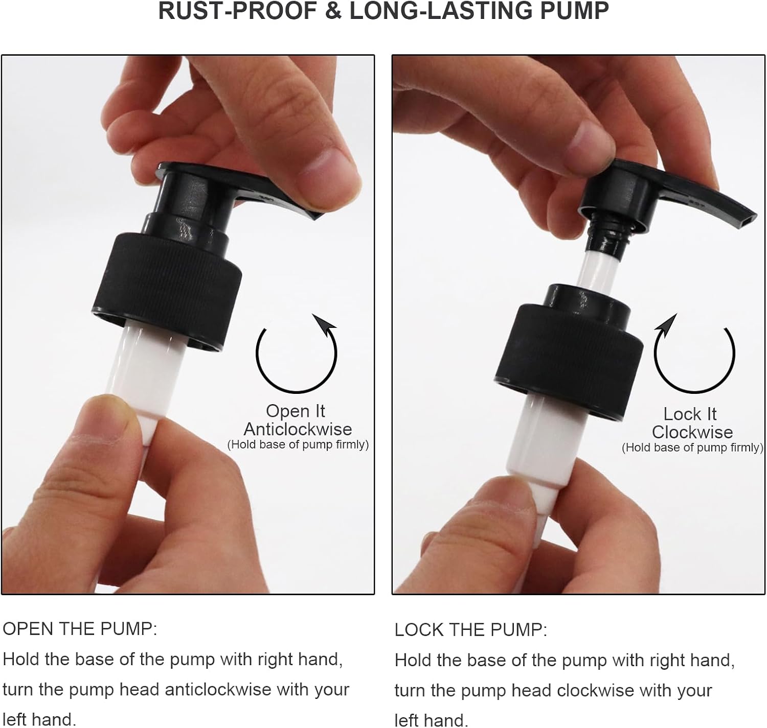 2PCS Clear Dish Soap Dispenser for Kitchen with Rust Proof Pump (16 Oz), Premium Hand Soap Dispenser for Bathroom, Plastic Liquid Soap and Lotion Dispenser/Bottles Set, Waterproof Labels - Image 7