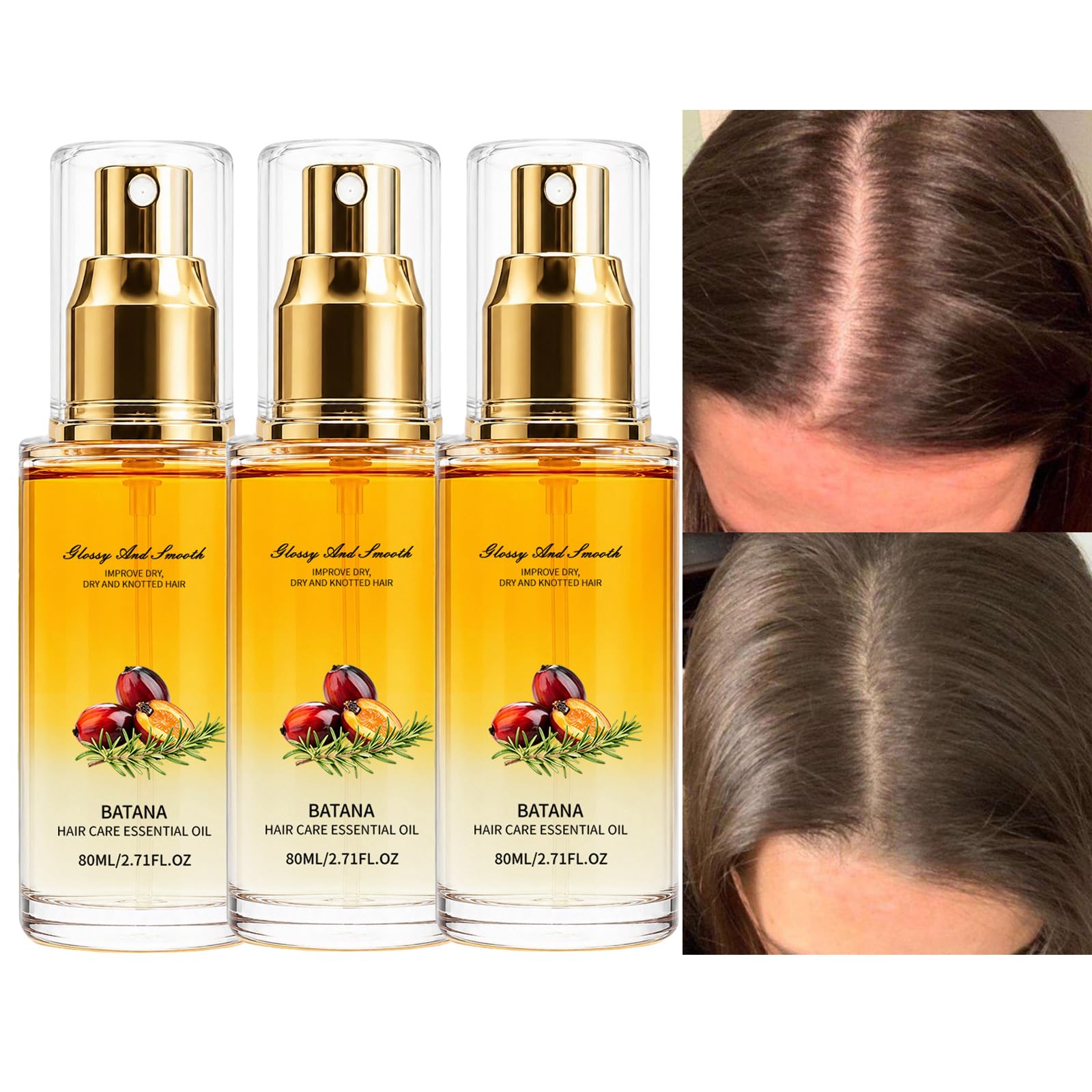 Volumizing Hair Care Ätherisches Öl Spray für trockenes Haar (3PCS)