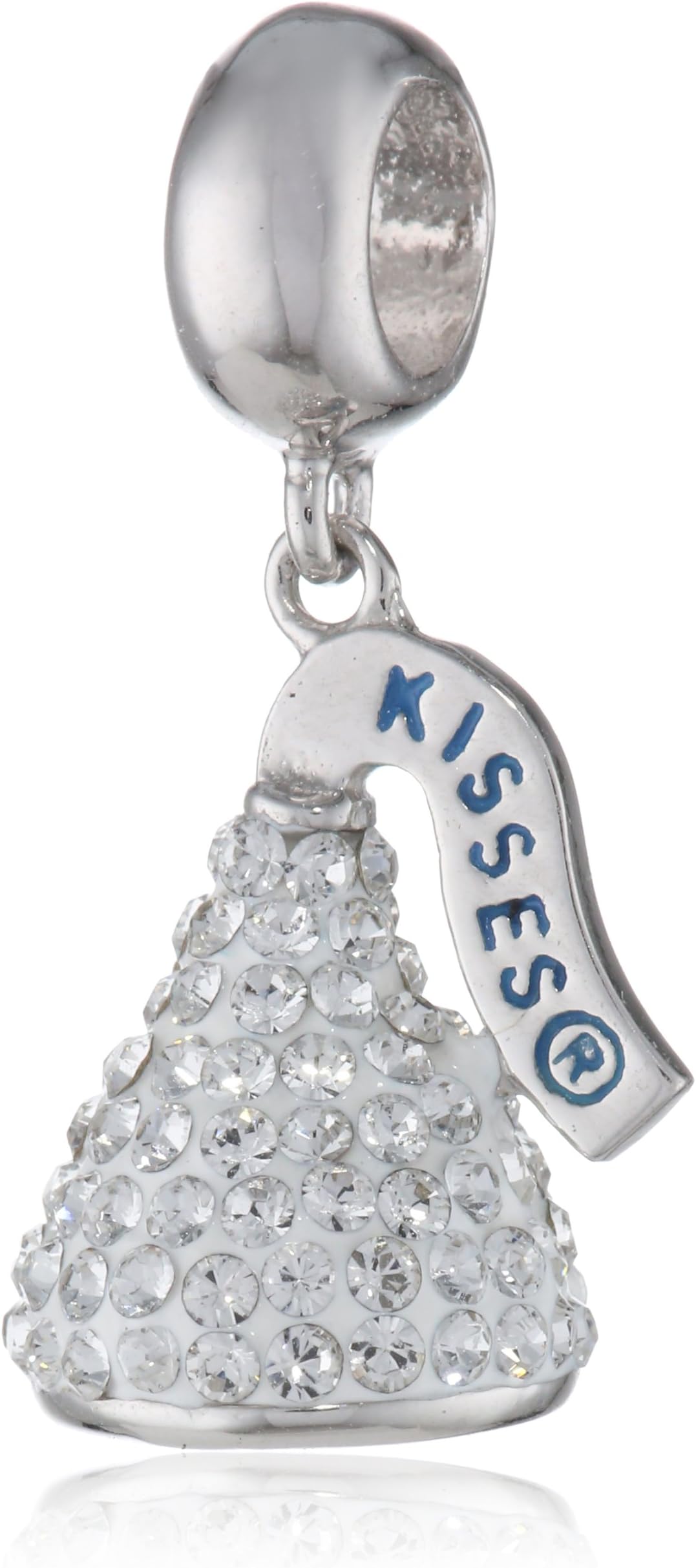 Hershey Jewelry Sterling Silver and White Swarovski Elements 3D Dangle Charm