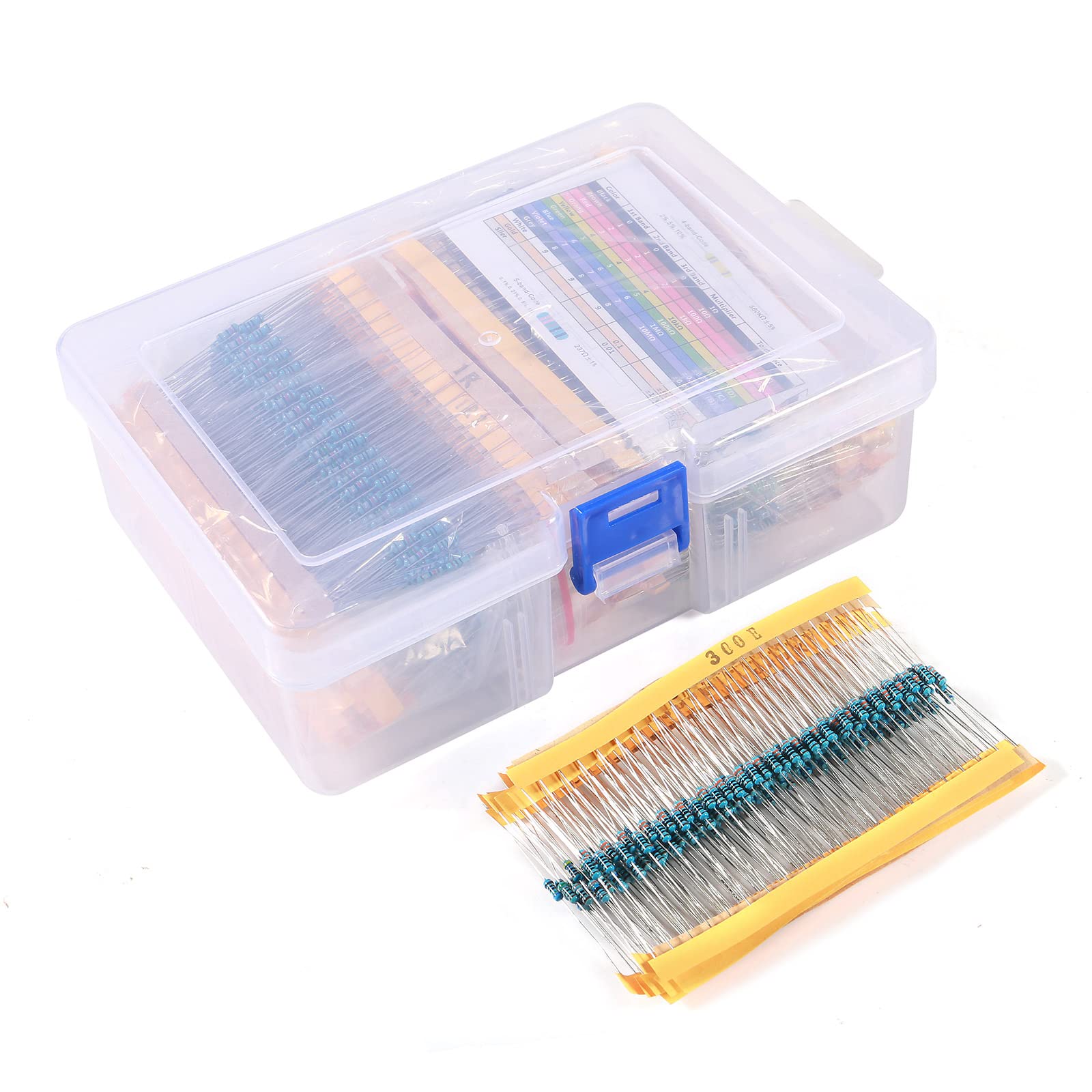 2600 Pcs 130 Werte 1/4W 0.25W 1% Metal FILM Widerstände Sortiment Set