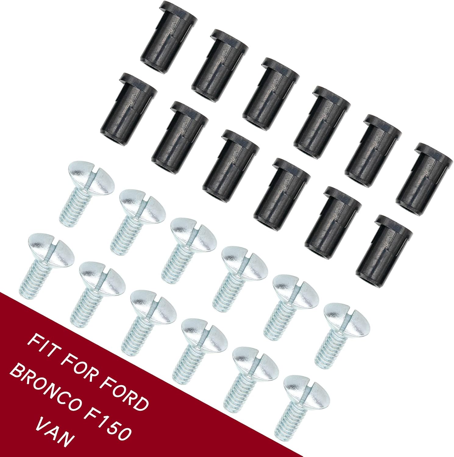 12Pcs Center Caps & 12Pcs Screws Kits Compatible with Bronco F150 Van,560-3026 c3026screws, Vanshly