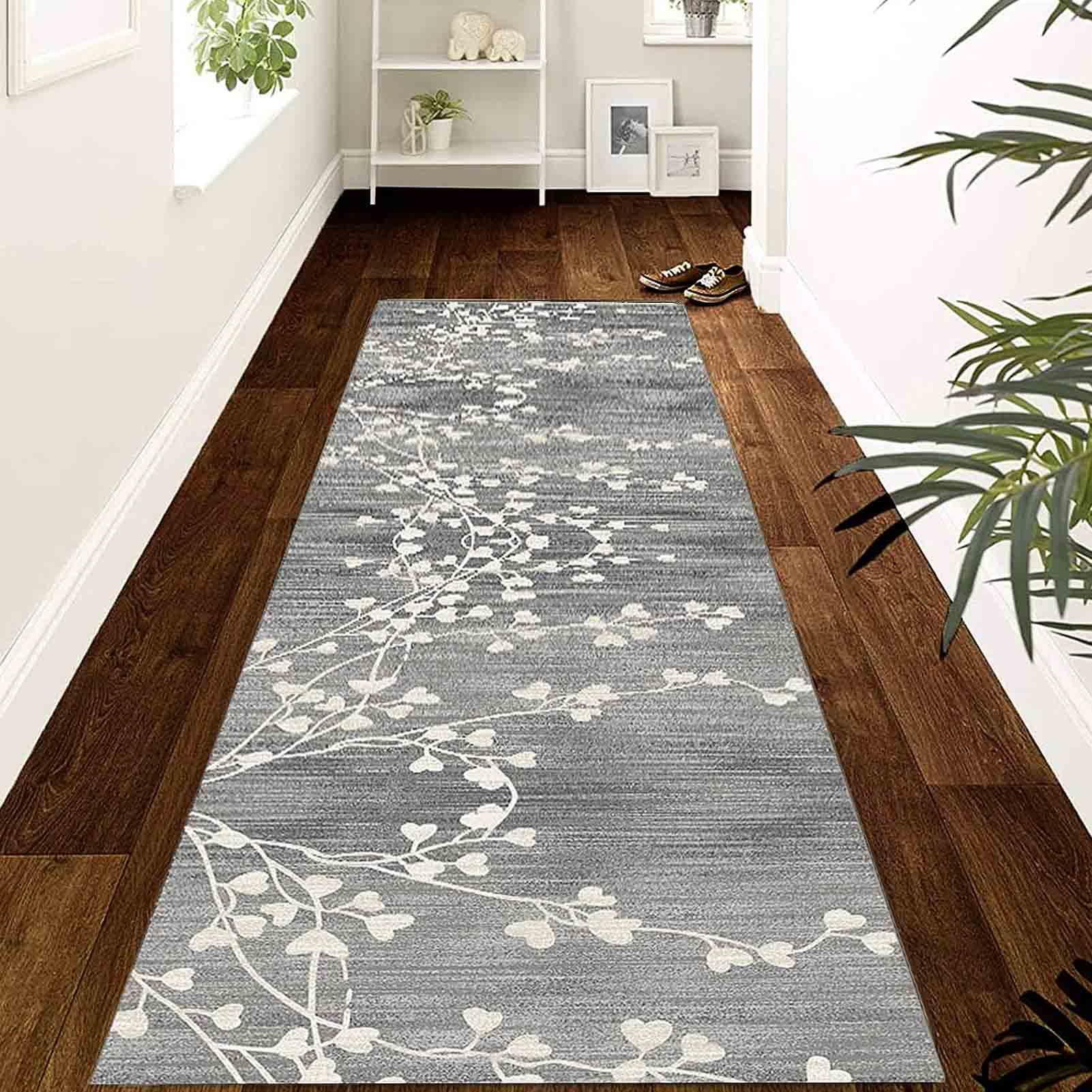 Tapis de couloir 80x100cm lavable et tapis de sol antidérapant pour entrée