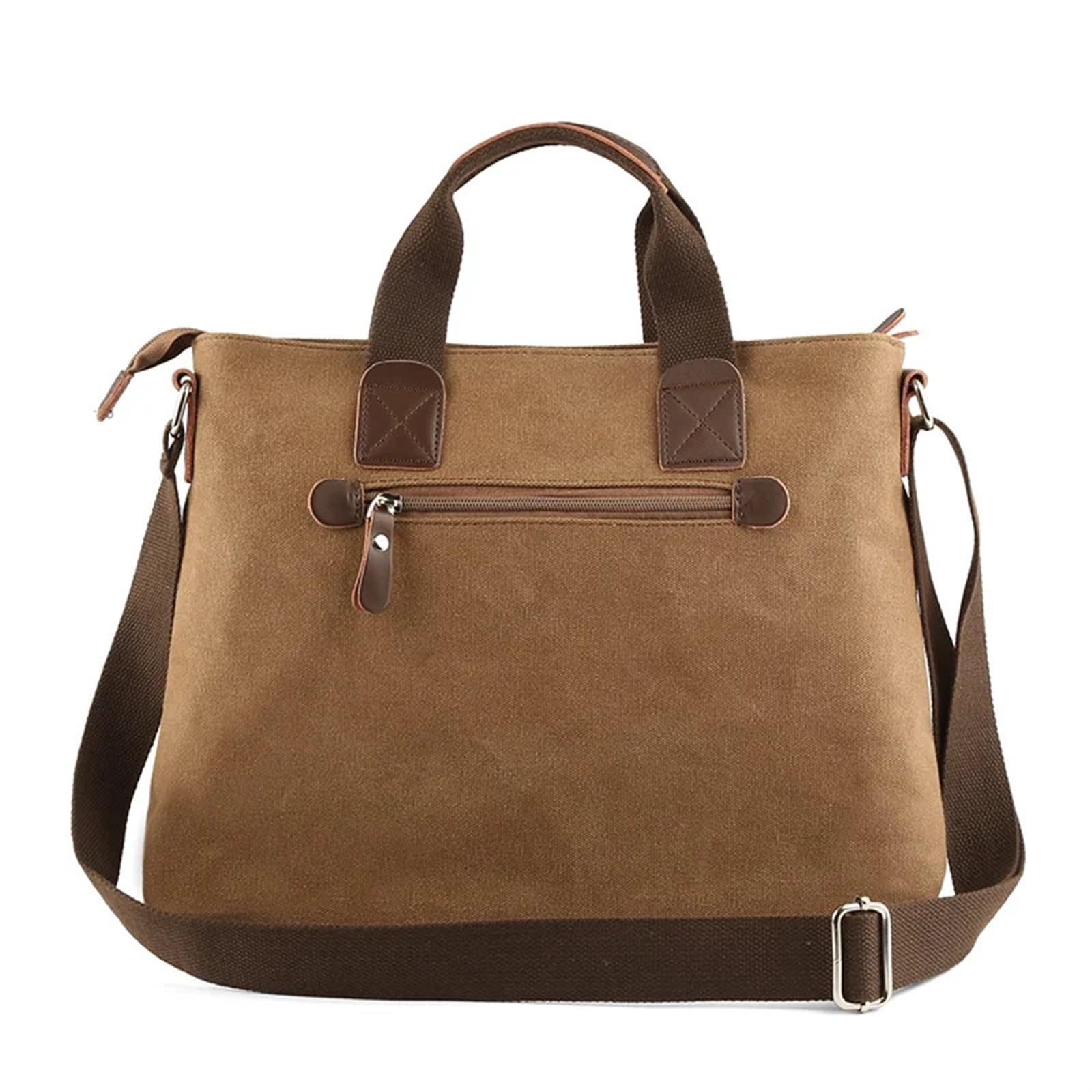 Borsa in tela lavabile Valigetta in pelle Valigia da viaggio Messenger Borsa a tracolla Borsa a mano Borsa grande for laptop da lavoro casual Borsa Per Laptop(A09,15.6-16.1 inch)