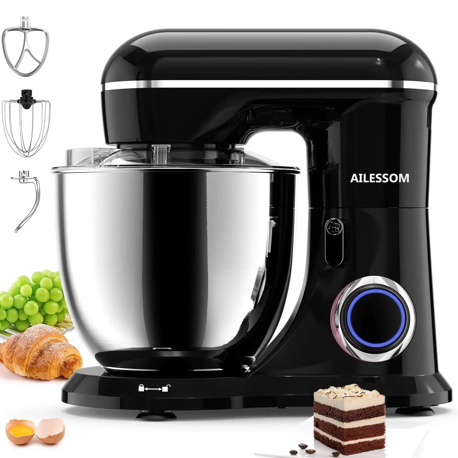 ‚Powerful 6-Qt 10-Speed Tilt-Head Stand Mixer for Baking & Cooking ‚¨ Versatile Kitchen Electric Mixer with Mixing Bowl & Dough Hook-image-7