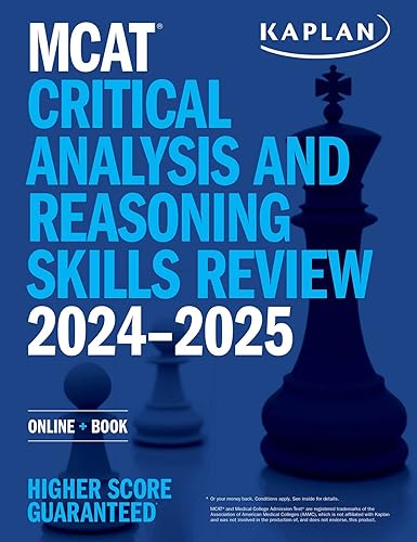 MCAT Critical Analysis and Reasoning Skills Review 2024-2025: Online + Book (Kaplan Test Prep)
