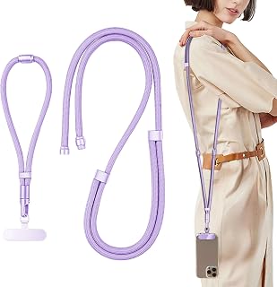 STARGAZ Cell Phone Lanyards & Wrist Straps,Save The Girls Anti Theft Phone Strap,adjustable straps,Supports Crossbody,Neck Holder Use,Compatible With Most Mobile Phones,Is a rave essentials(Lavender)