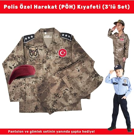 KORDAK  ocuk Polis  zel Harekat Kost m, 14 Ya , ASKCOCUKKSTM, Kamuflaj