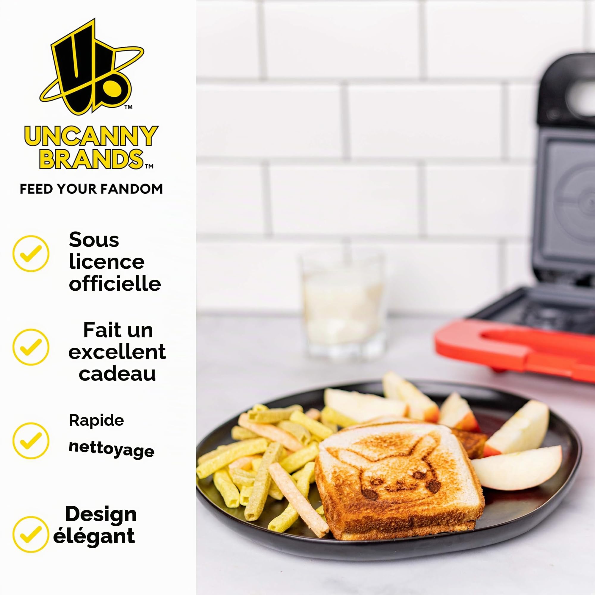 Uncanny Brands Appareil à croque-monsieur Pokémon