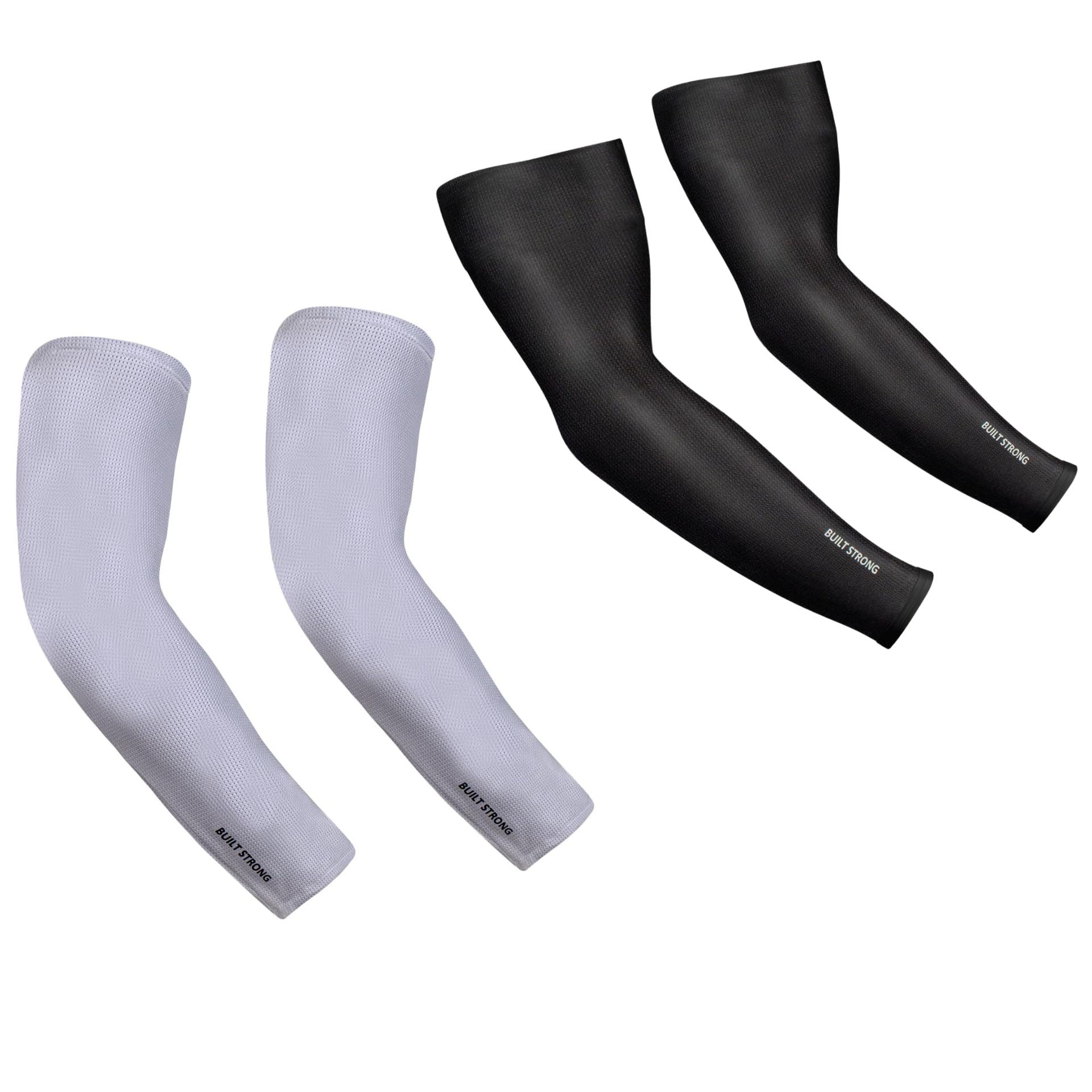 XTRIM Unisex Arm Compression Sleeves for Outdoor & Indoor, Dust and Sun Protection Sleeves for Men & Women, Arm Sleeves for Bike Riding, Cricket, Running & Basketball (Black+Grey, Medium)-picture-55