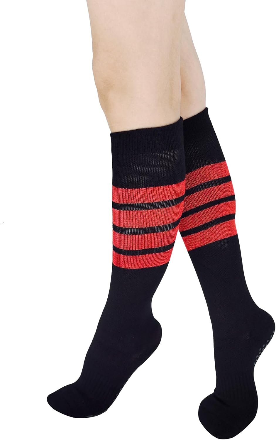 Women's Cushioned Odor Control Compression Knee High/Low Cut Non Slip Gel Grips Yoga Pilate Barre Dance Socks