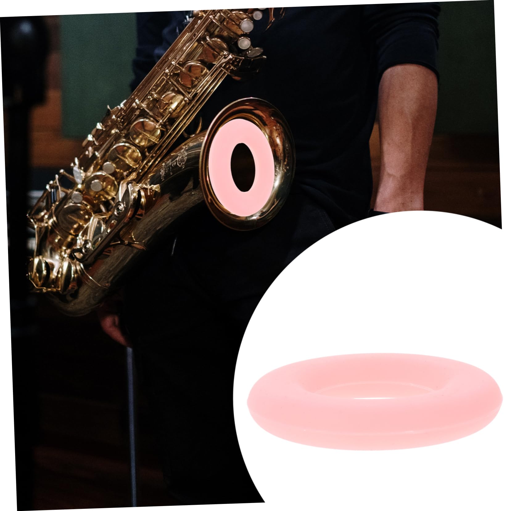 ibasenice 3piezas Mute Para Saxofón Tenor Amortiguador Práctico y Silenciador De Accesorio Para Músicos De Instalar