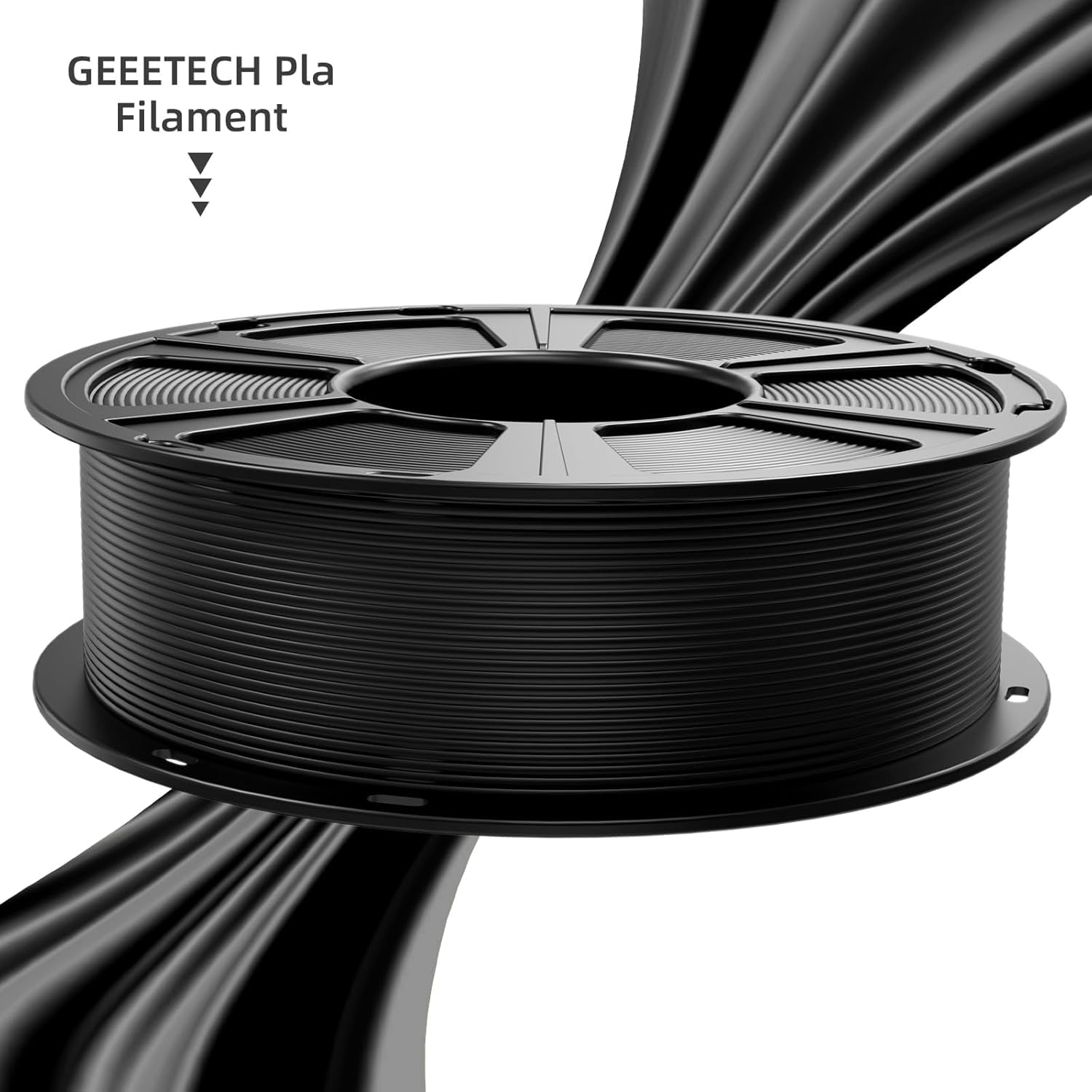 GEEETECH Filamento PLA 1.75mm Nuevo Negro