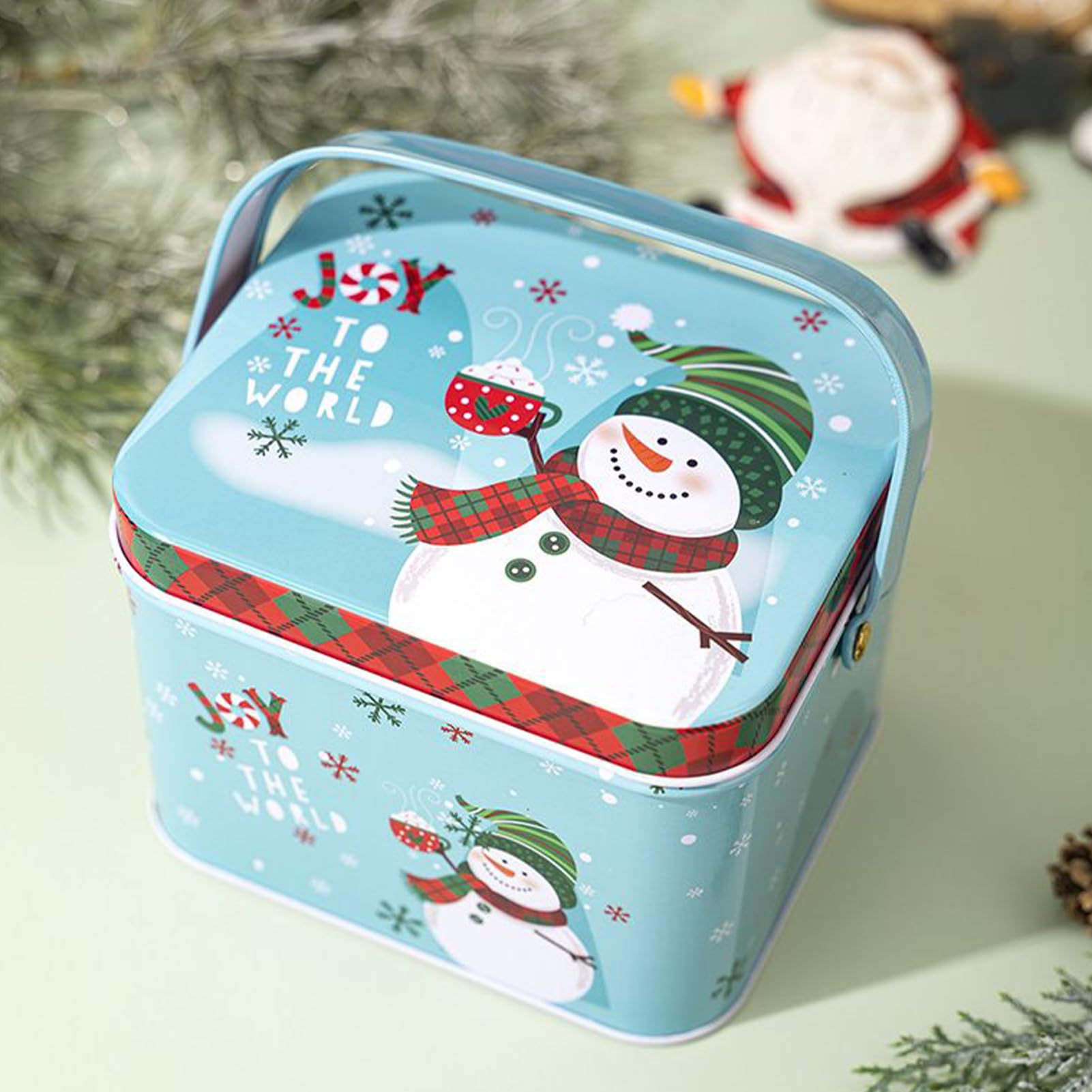 Boîtes à Biscuits en Métal 6 Pièces En Métal Réutilisable Pour Noël
