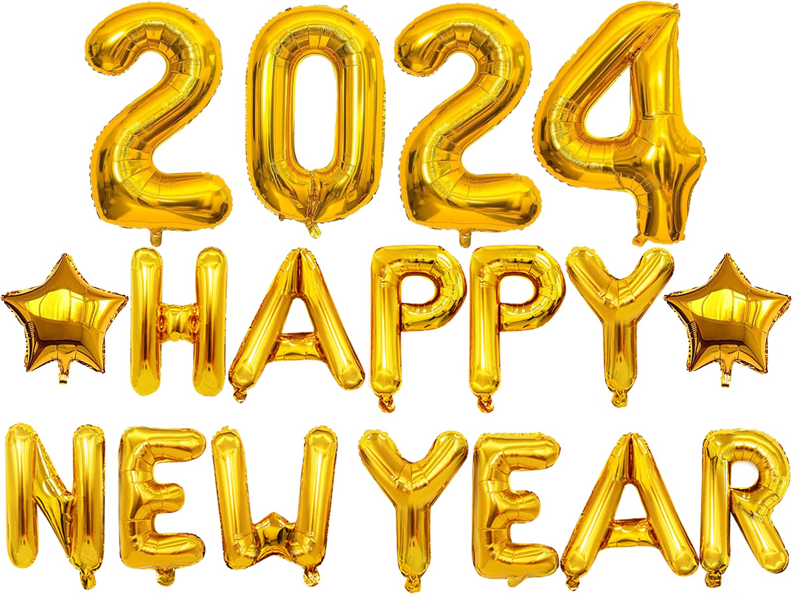 32inch 2025 Balloons, 16inch Happy New Year Banner Balloons Gold, New Years Eve Party Supplies, 2025 Gold Number Balloons, Happy New Year Decorations 2025, NYE decorations 2025, New Years Party Favors