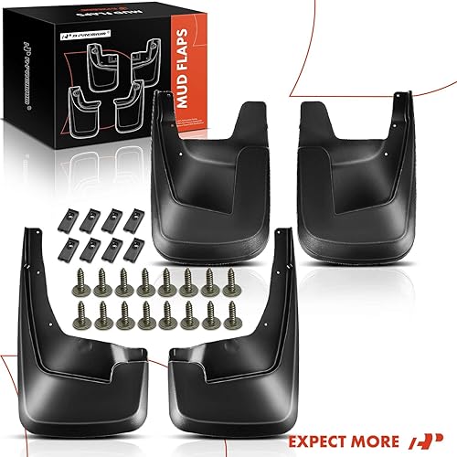 Miniatura 8 de A-Premium Juego de 4 guardabarros con accesorios compatibles con Ram 1500 2019-2026 (sin guardabarros), delantero y trasero