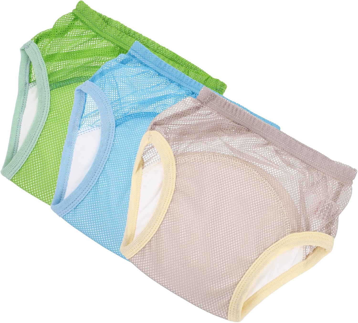 VICASKY 3pcs Cotton Boy Girl Potty Training Pants Breathable Training Underwear TPU Membrane Soft Comfortable Elastic Waist Undies for Boys Girls