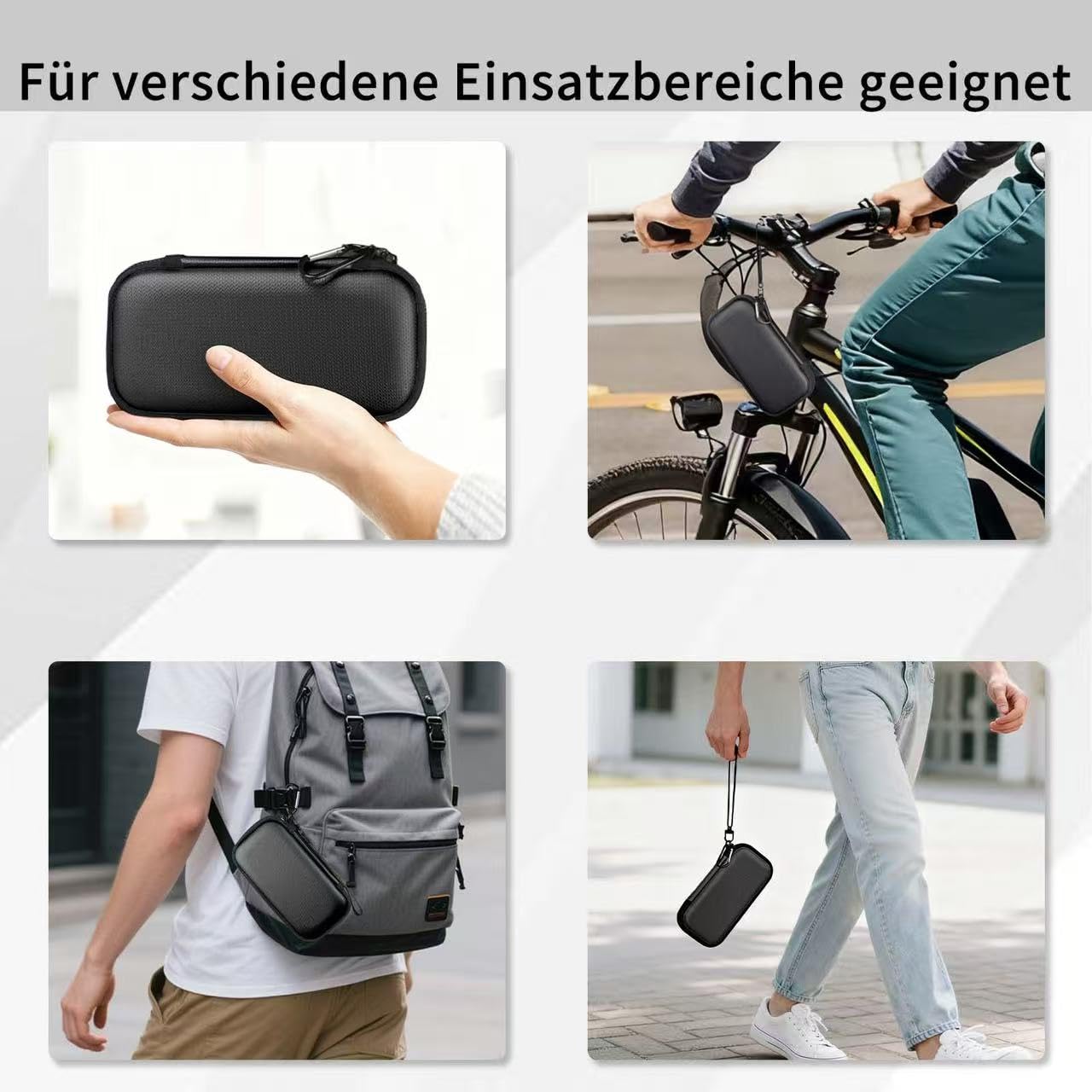 Feuerfeste, robuste Schutztasche für unterwegs, hitzebeständig bis 6500 °F, wasserdichter Elektronik-Organizer für Anker/Jackery/RAVPower Powerbanks mit feuerfestem Reißverschluss.