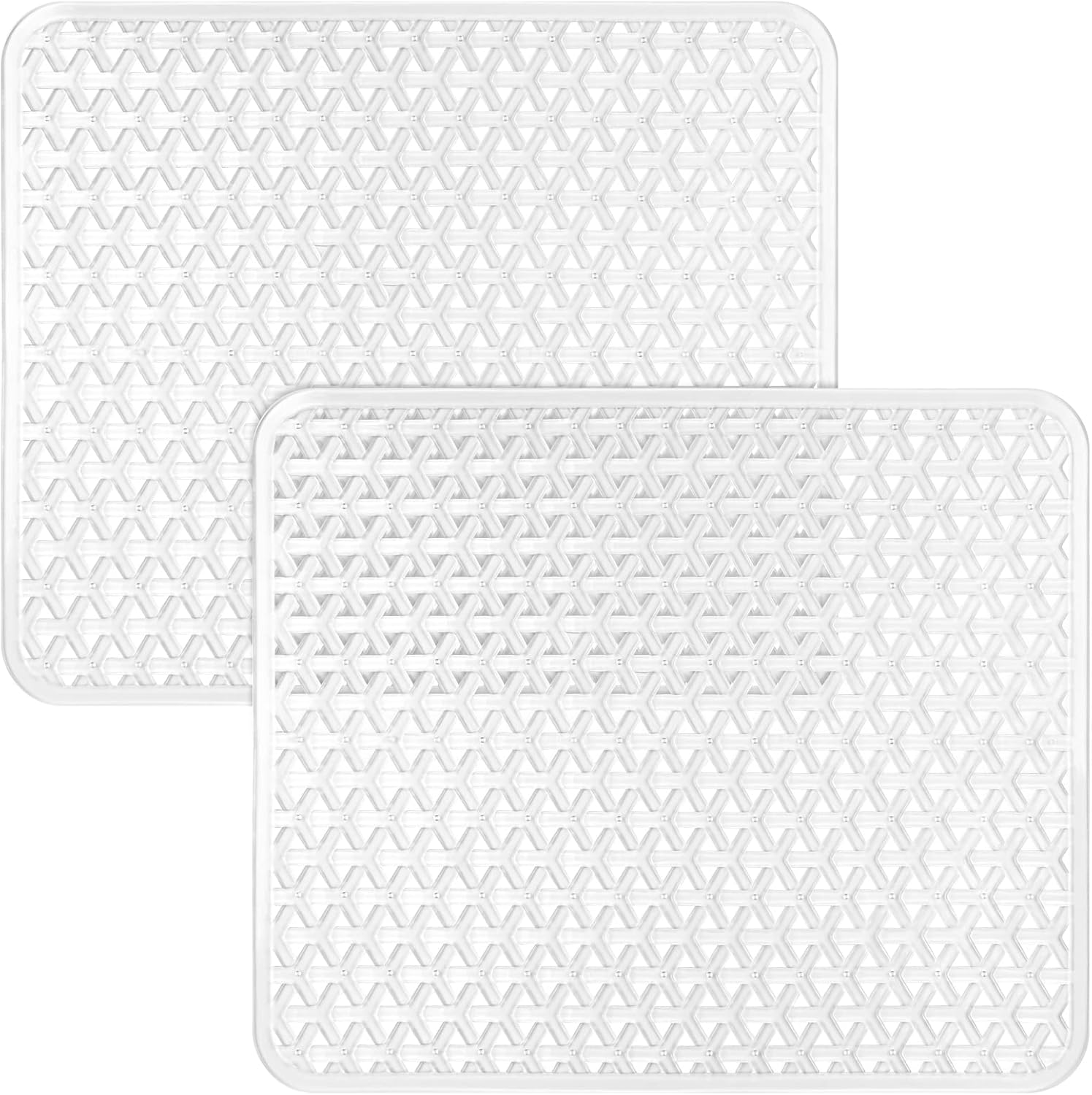 Coopay 2 Pack Kitchen Sink Mat PVC Ecofriendly Kitchen Stainless steel/Porcelain