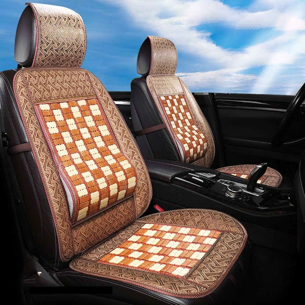 HYQHYX car seat Cushions for Driving Driver's seat Cushion, Bamboo Breathable Cool mat, seat car Cushion, can be Used in All Seasons, car Home Comfort Cushion(Color:3,Size:)