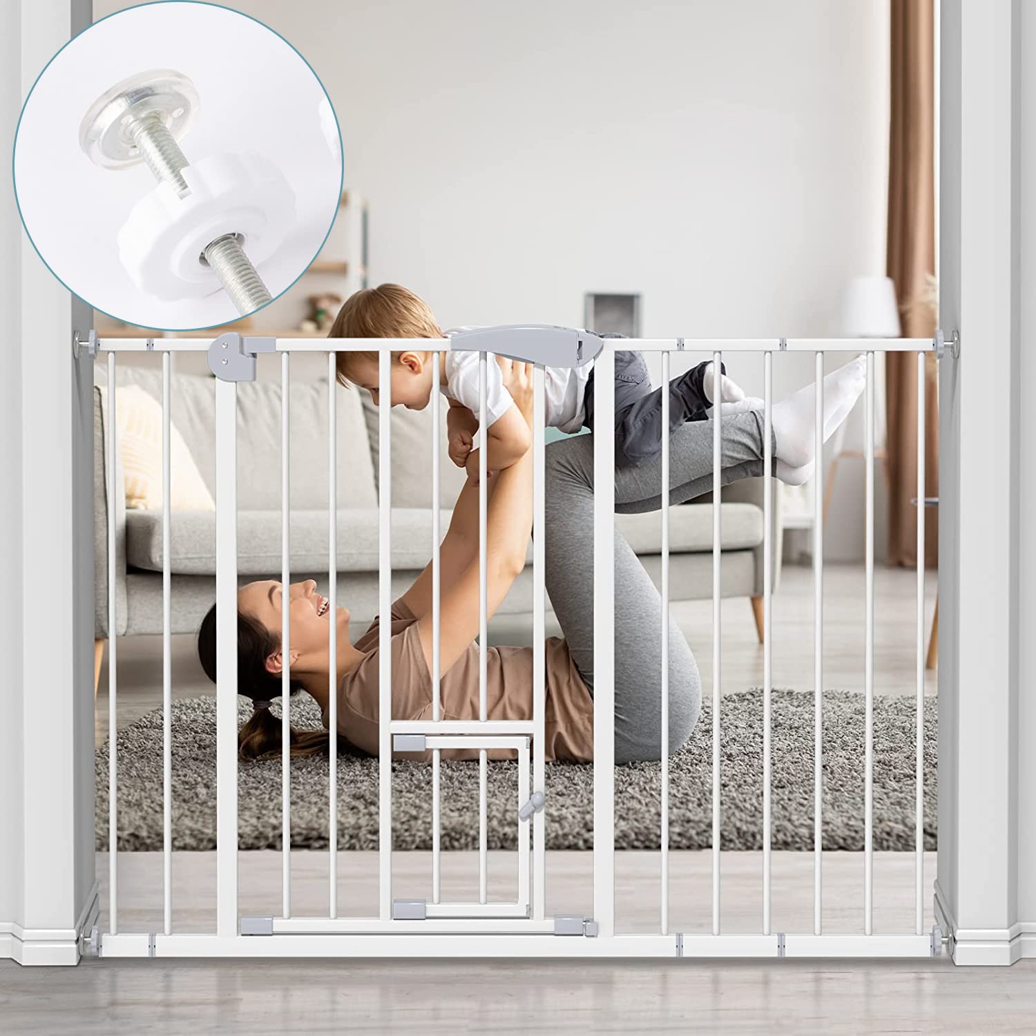 2 Bulloni A Vite A Y Per Cancelli Bambini E Animali - Sicuri, Regolabili E Facili Da Installare Senza Forare - Foto 3