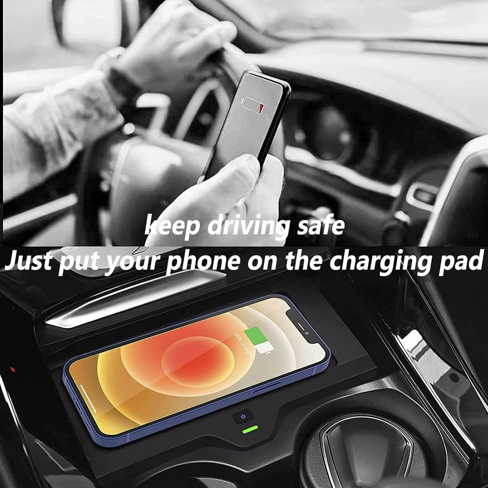 Bezprzewodowa ładowarka Samochodowa do BMW X3 G01 /X4 2018 2019 2020 2021 2022,10W Qi Szybkie ładowanie Telefonu Pad ładowarka do Każdego Telefonu Kompatybilnego Z Qi