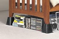 Vista 3 de Elevadores de cama Whitmor - Negro (Juego de 4)