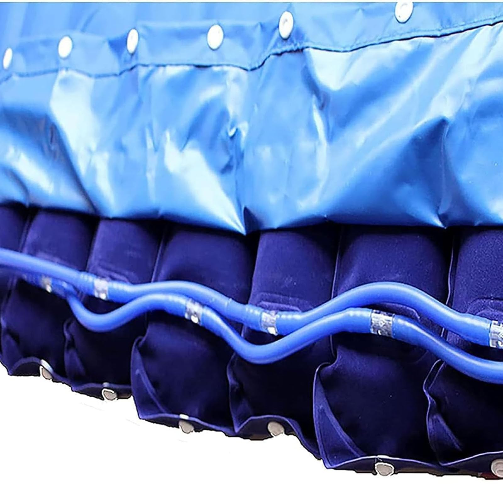 MObyat Cojín Inflable para Silla De Ruedas, Cojín De Aire Antiescaras con Bomba De Aire, 11 Cojines De Aire, Tela De PVC Impermeable, Alivia Las Úlceras por Presión, para Pacientes Postoperatorios