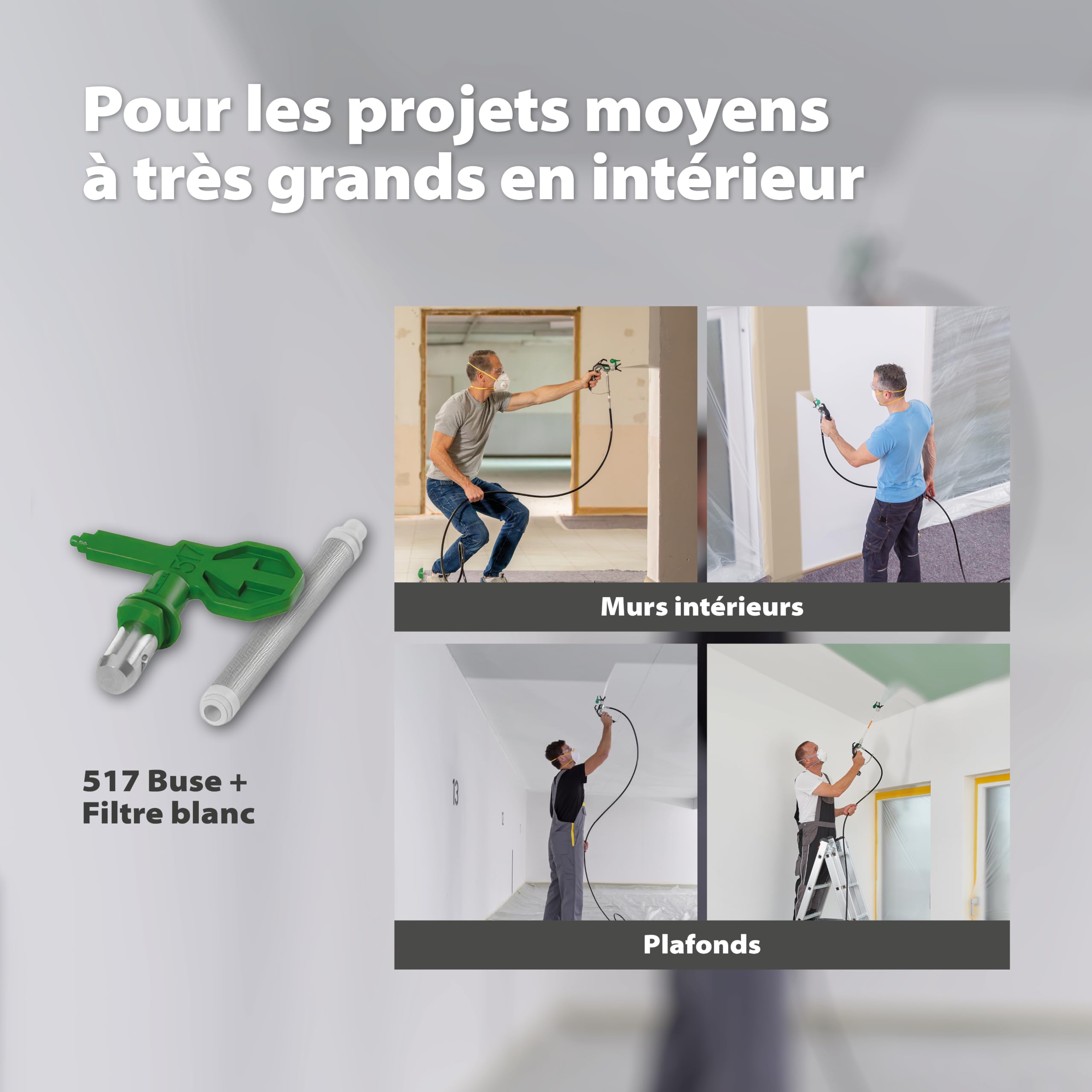 WAGNER Système de Peinture par pulvérisation Airless Control Pro 250 M pour peintures murales, sous Couches, Vernis & lasures, 15 m²-2 Min, réglage de la Pression, 110 Bar, Tuyau 9 m