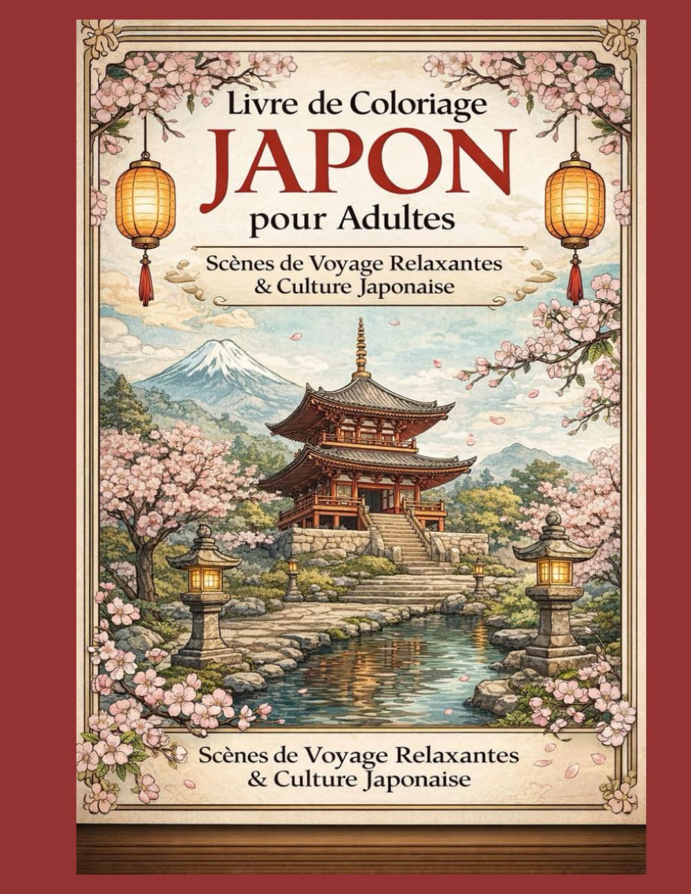 Livre de coloriage Japon pour adultes: Scènes de Voyage Relaxantes & Culture Japonaise