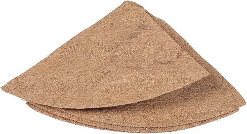 Miniatura 7 de Housoutil 3 piezas de tapete para maceta, revestimiento de cesta de coco de fibra de coco, reemplazos de fibra de coco, forro de fibra de coco,