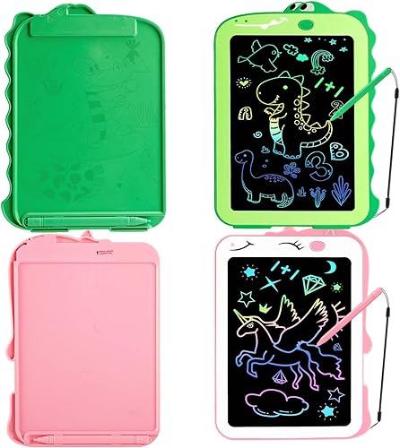 Tableta de escritura LCD para niños, juguetes coloridos para niños pequeños, juguetes educativos para niños, juguetes de dinosaurio y juguetes de