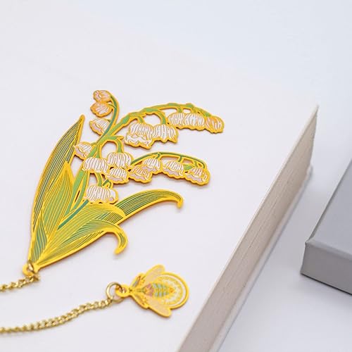 Miniatura 2 de BLBMH Marcapáginas de flores de metal 3 en 1, regalos de cumpleaños para mujeres y niñas, regalos únicos para el Día de la Madre, regalos de