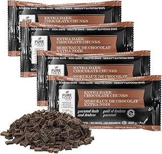 Pure Food by Estee Dairy Free Dark Chocolate Chunks, 7oz (4 Pack) | All ...