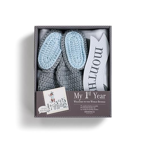 My 1st Year Baby Boy - Manta de felpa para niños, color azul cielo y paquete de 3 piezas