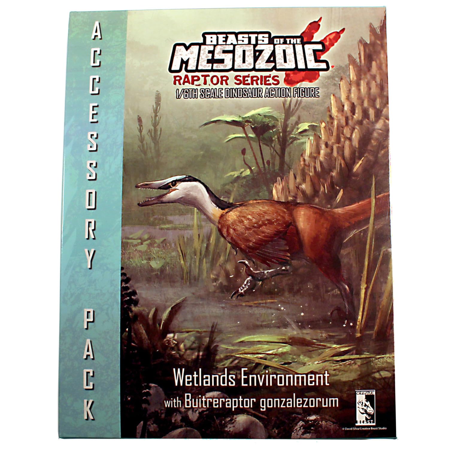 Beasts of the Mesozoic: Accessory Pack: Wetlands Environment with Buitreraptor G. - 1/6th Scale Dinosaur Action Figure Set, Collectible, Hand-Painted