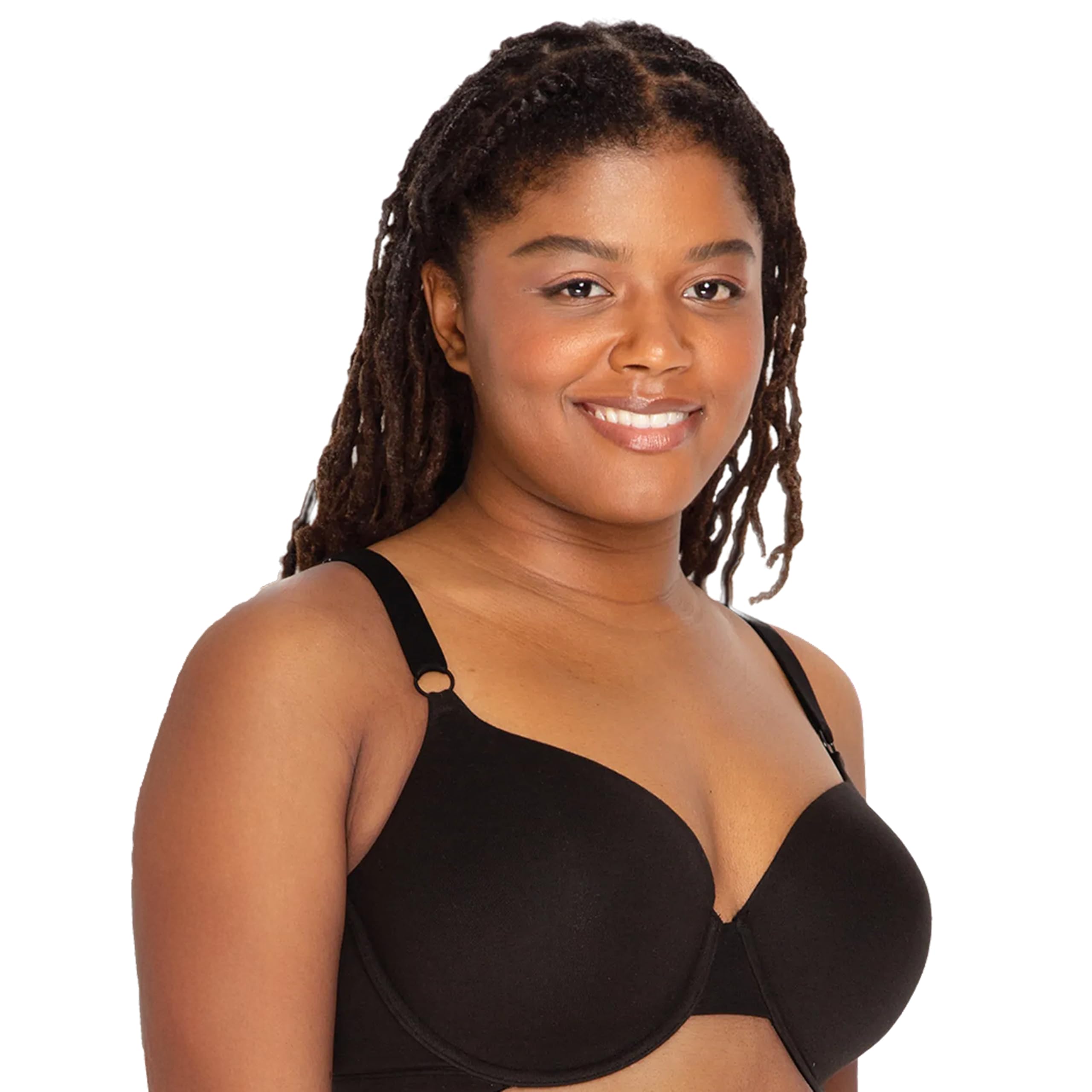 Fruit of the Loom Women's Smooth Cotton T-Shirt Bra - Ultra-Soft, Flexible, and Invisible Under Tees: 36DDD Heather Grey/White