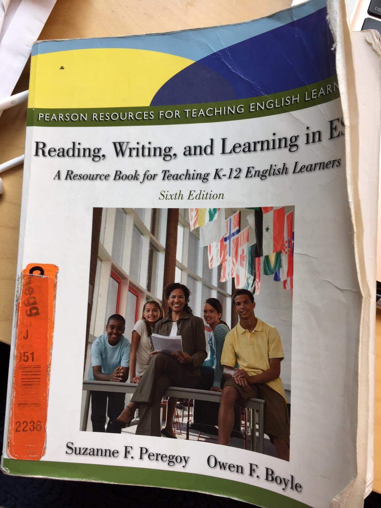 Reading, Writing, and Learning in ESL A Resource Book for Teaching K